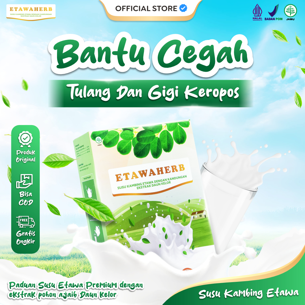 

Etawaherb Susu Etawa Daun Kelor Cegah dan Atasi Osteoporosis dan Asam Urat
