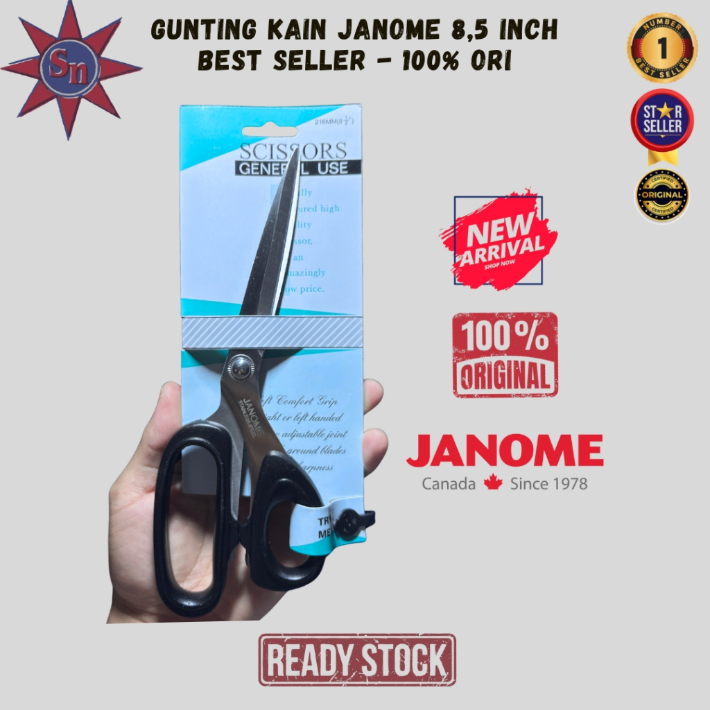 

Gunting Kain Janome 8,5 Inch 216 MM Best Seller - 100% Original