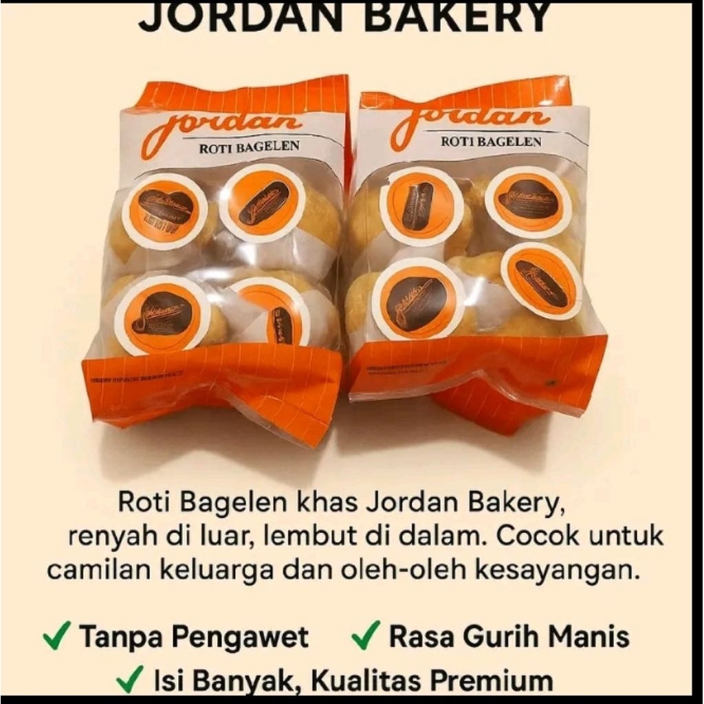 

Roti Bagelen jordan isi 10 pcs JORDAN BAKERY (Win Shop78)