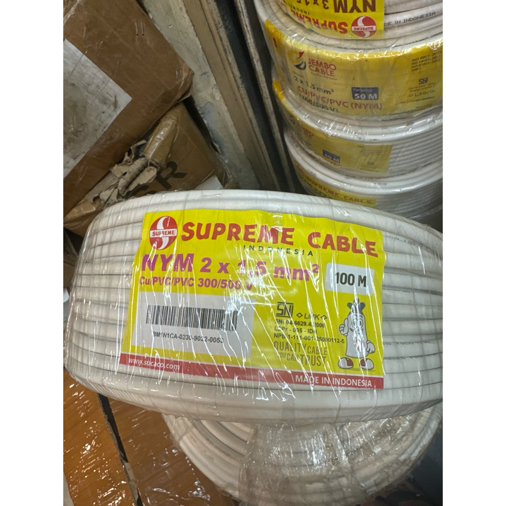 NYM 2x1.5 Supreme 100meter Kabel Supreme NYM 2x1.5 100meter Kabel NYM