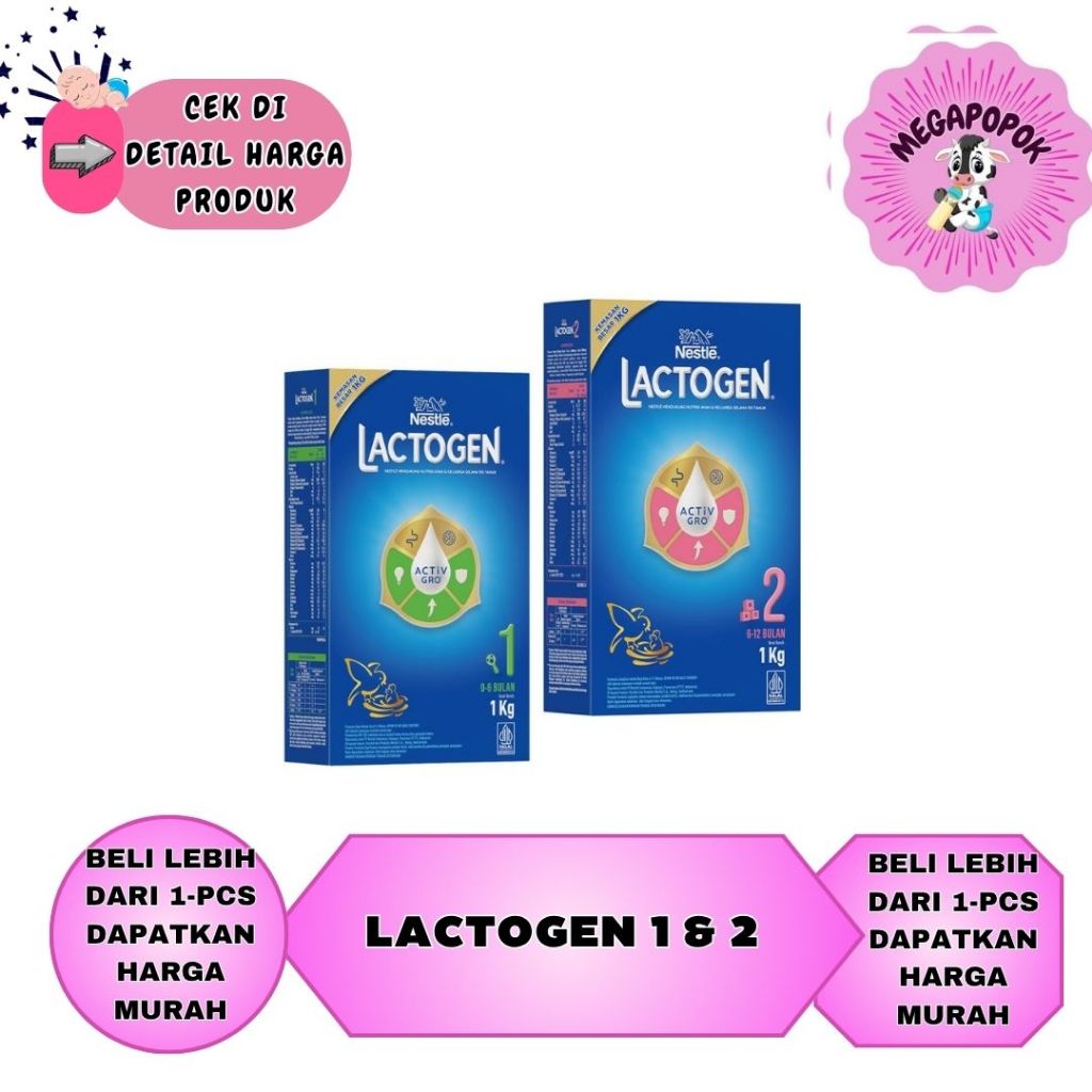 Lactogen 1 & 2 1kg/megapopok