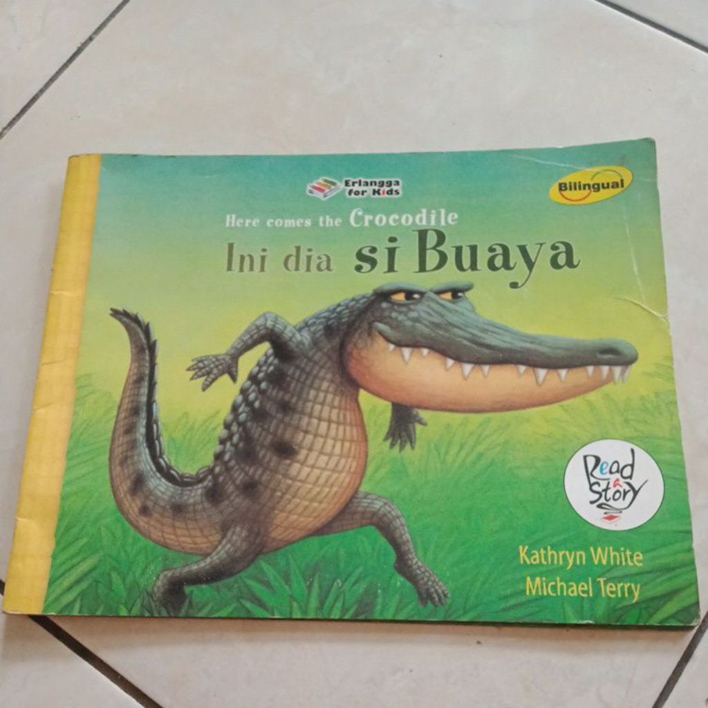 buku here comes the crocodile - ini dia si buaya