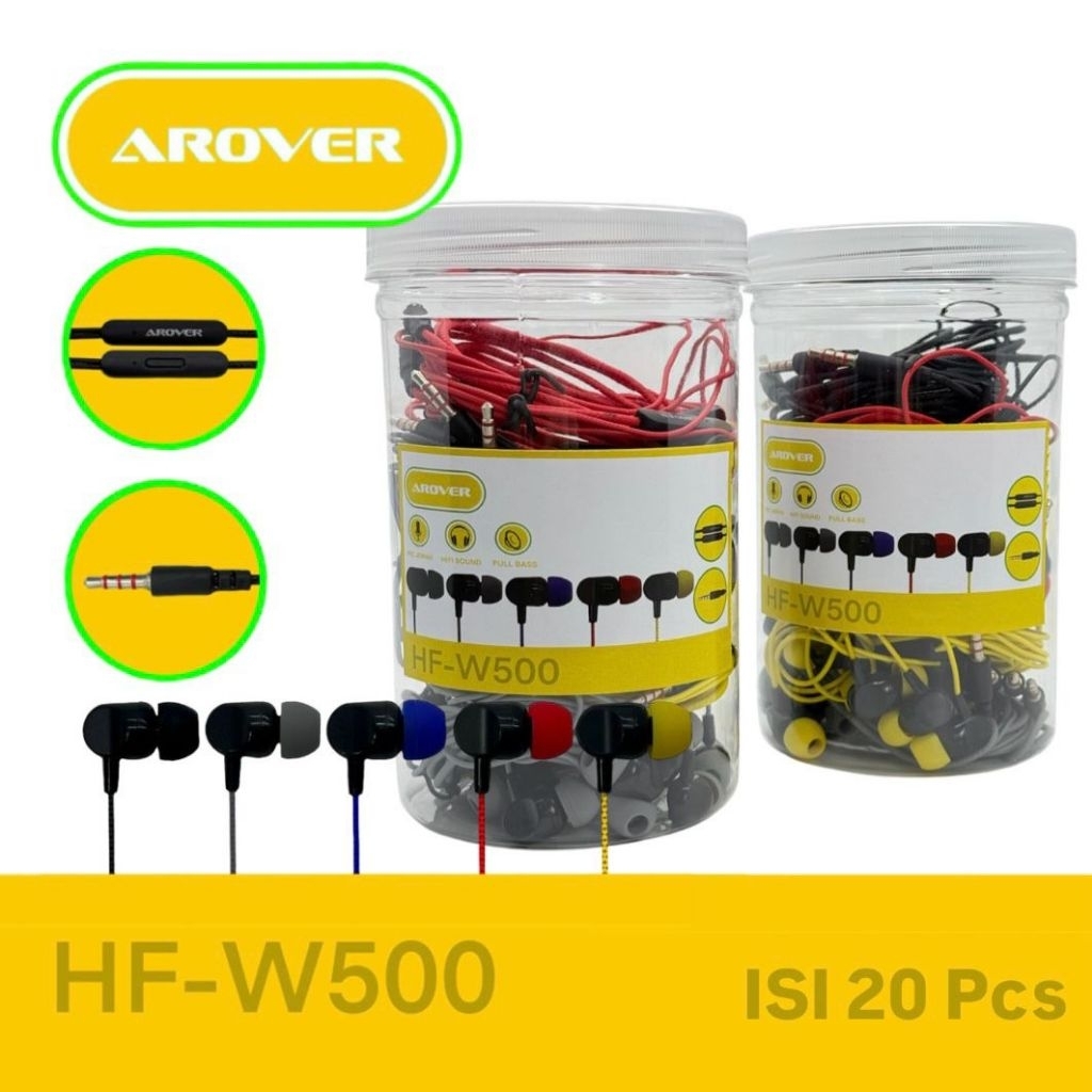Headset Toples AROVER W-500 Harga 1 Toples Isi 20