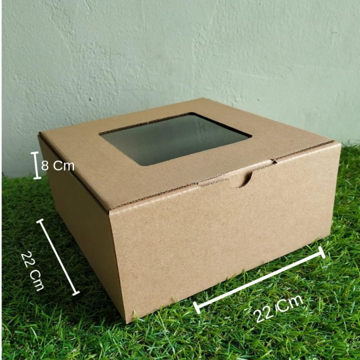

Kardus Kotak Dus Kue Polos Coklat Ukuran 22 x 22 x 8 Cm Cake Box Hampers Dus Hadiah Kado