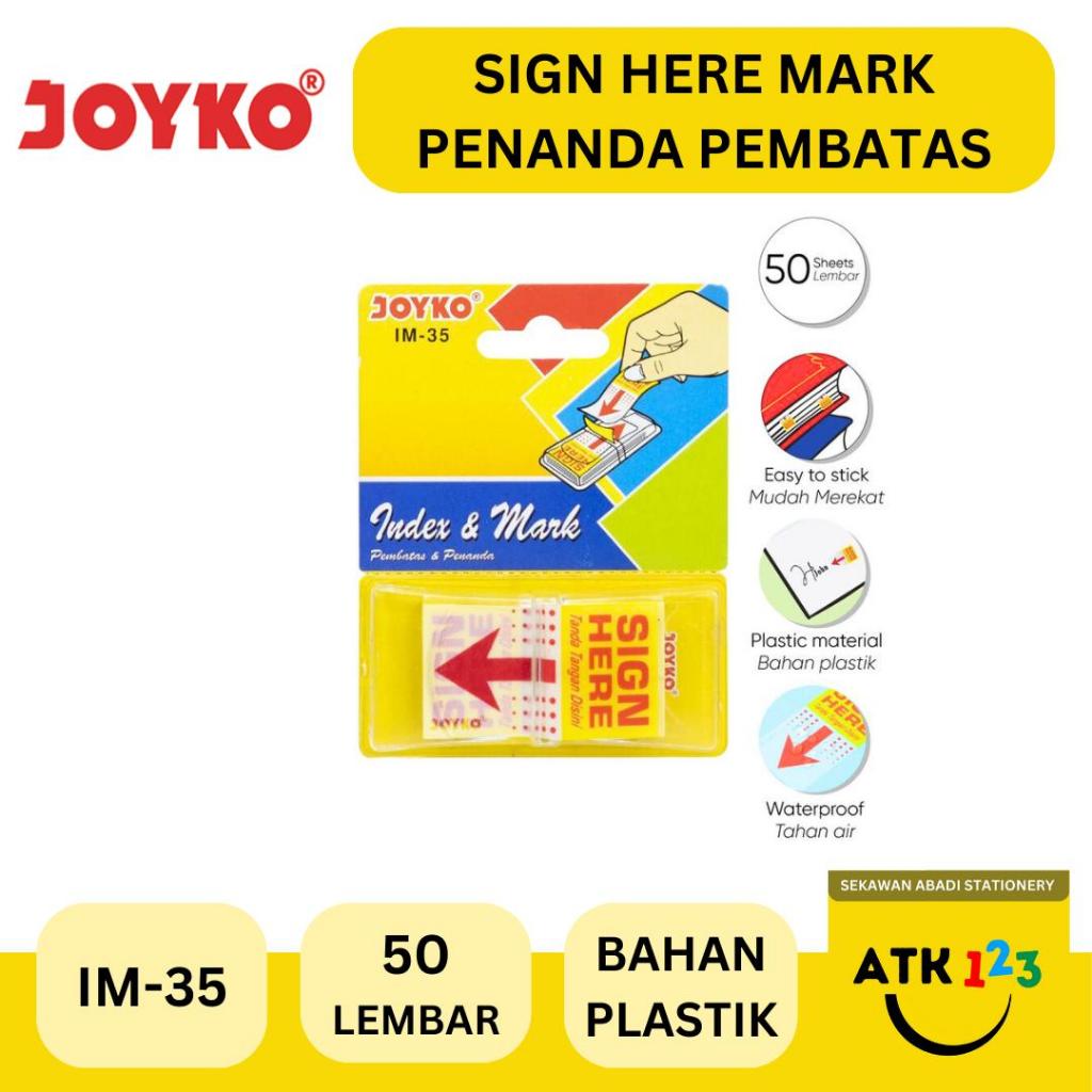 

JOYKO Sticky Note / Sign Here / Penanda Merk Joyko IM-35 Plastik