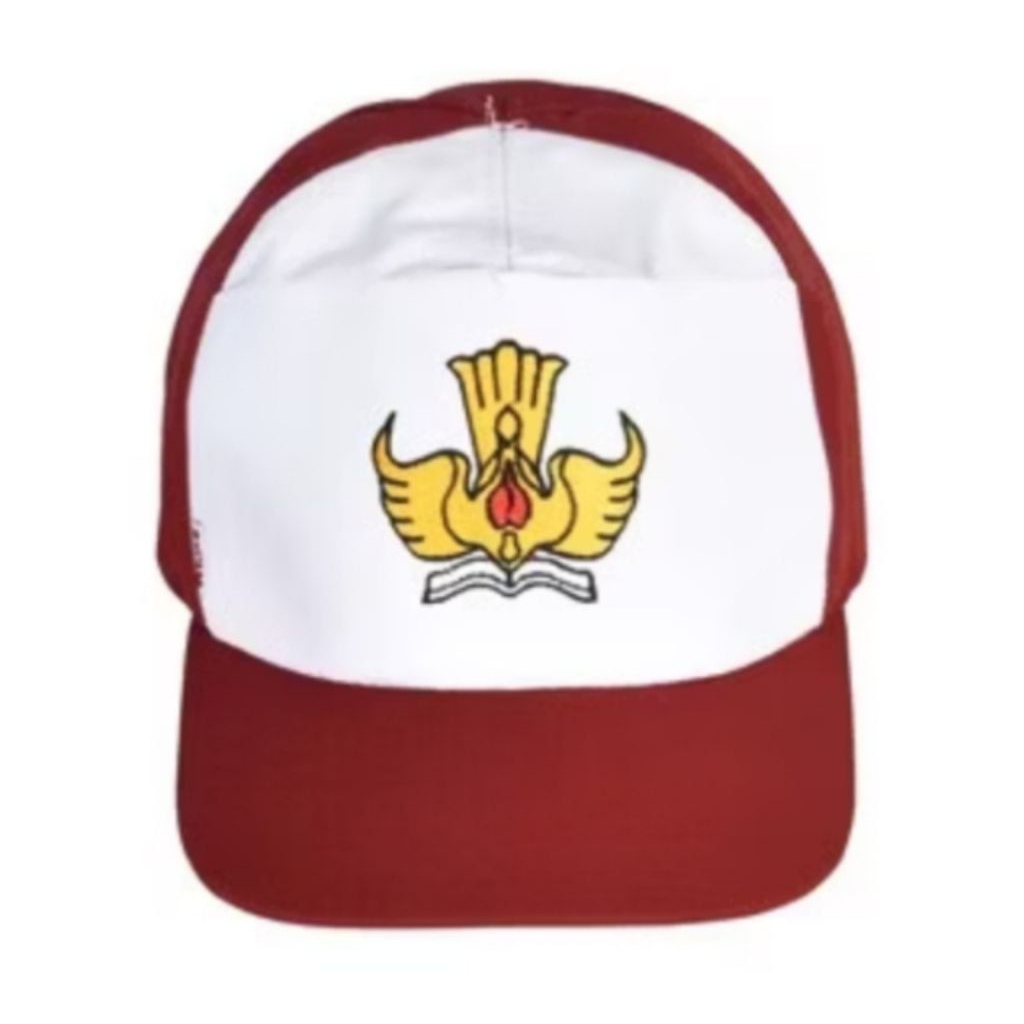 topi pet anak SD merah putih/topi sekolah sd