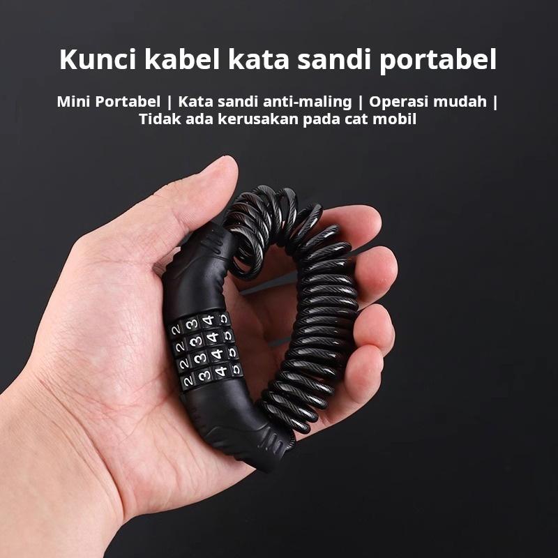 Kunci sepeda anti maling, kunci kata sandi, kunci sepeda gunung portabel, kunci sepeda listrik, kunc