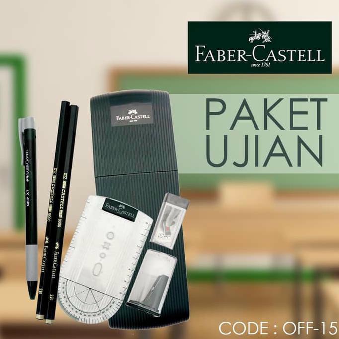 

Paket Ujian Mantap Faber Castell 1 Set ( Pensil 2B, Rautan , Penghapus , Penggaris , Kertas LJK )