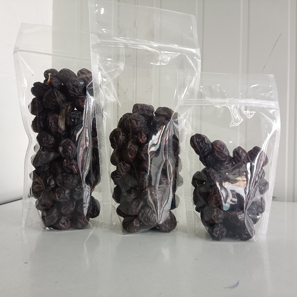 

Kurma Ajwa Repack Asli / Kurma Nabi Super Asli Madinah Kemasan Pouch Curah