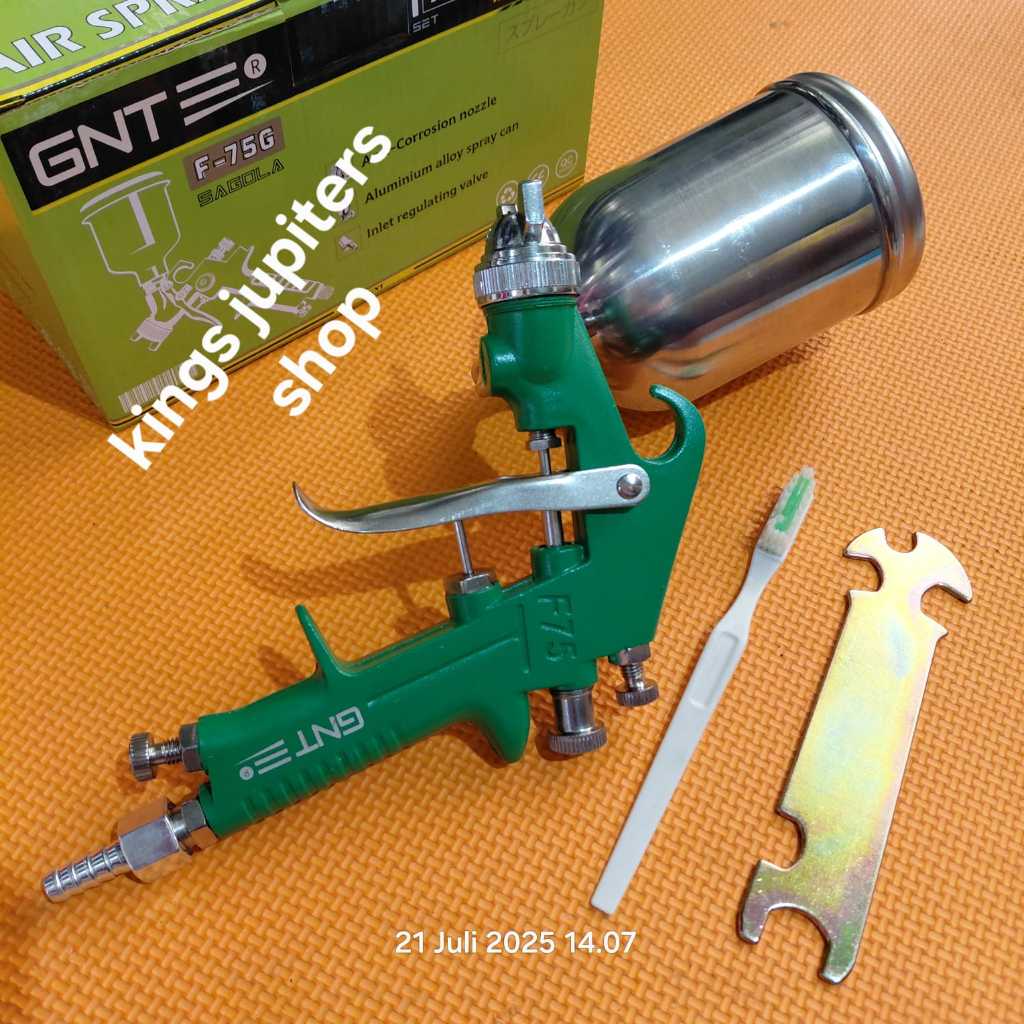SPRAY GUN F75G 400ML GNT SAGOLA JAPAN SPARY GUN TABUNG ATAS F75 SPREY CET CAT
