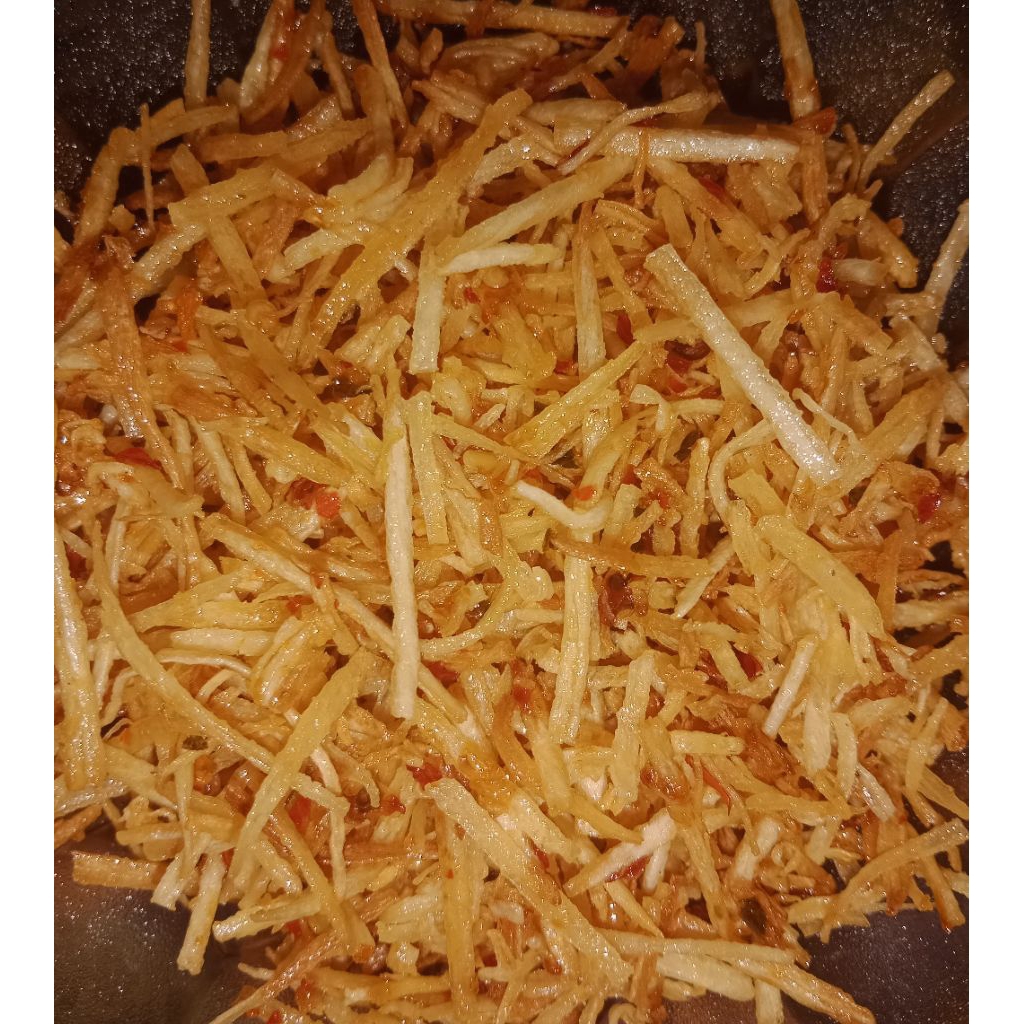 

Keripik Singkong Serut 500gr Pedas Manis Dan Renyah