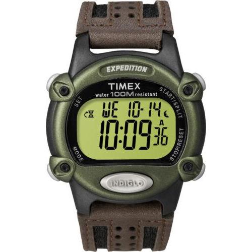Timex T48042, Men's "Expedition" Chronograph Leather Original
