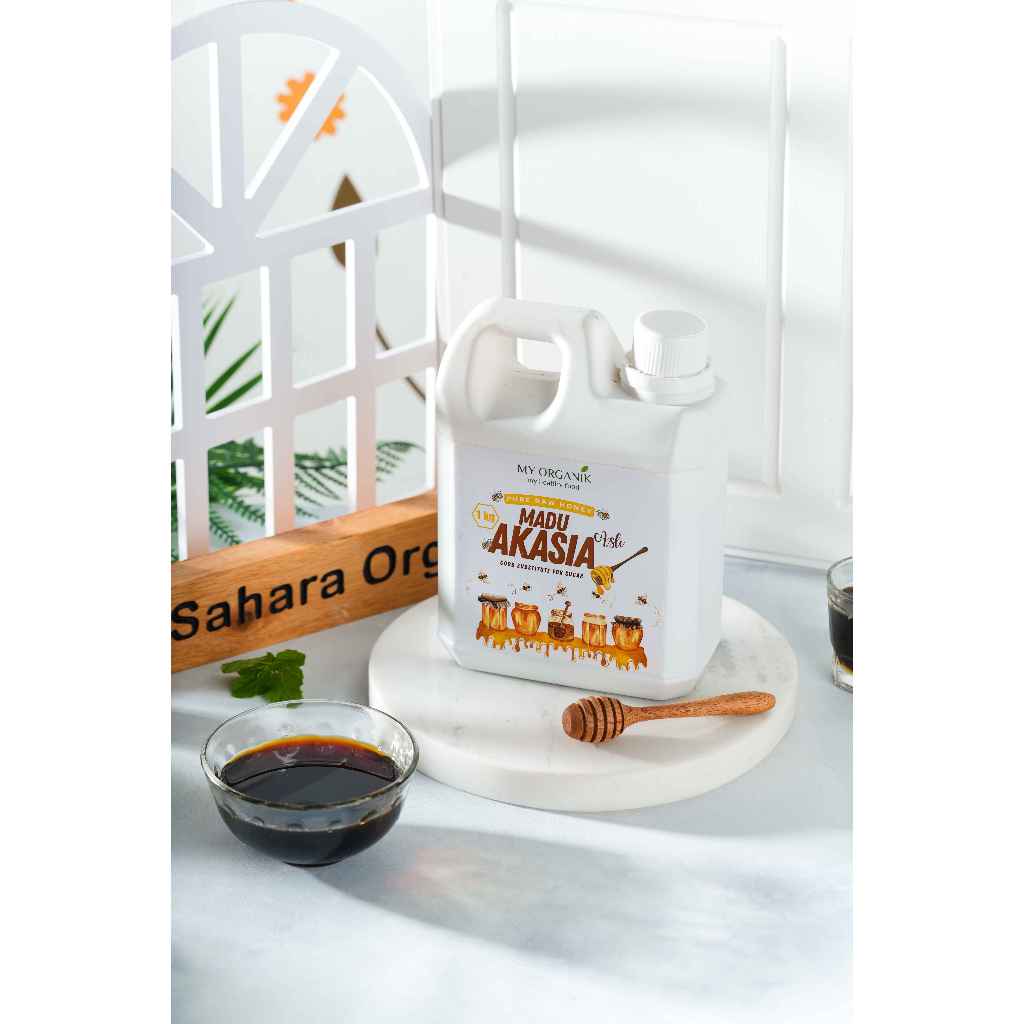 

My organik Madu Akasia 1kg Asli Murni Super Premium 100% Original Pure Raw Honey Tanpa Campuran