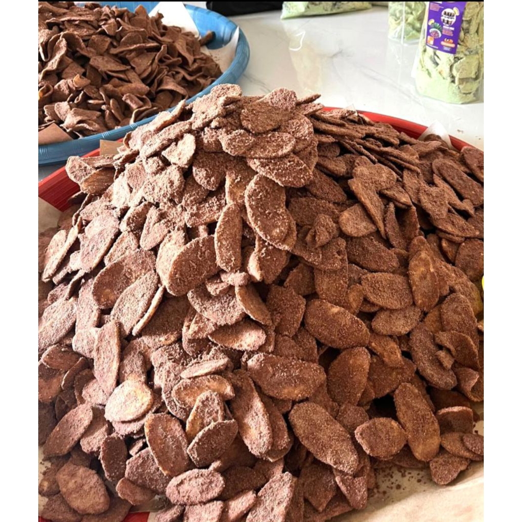 

keripik pisang coklat tabur,matcha tabur,tiramisu tabur