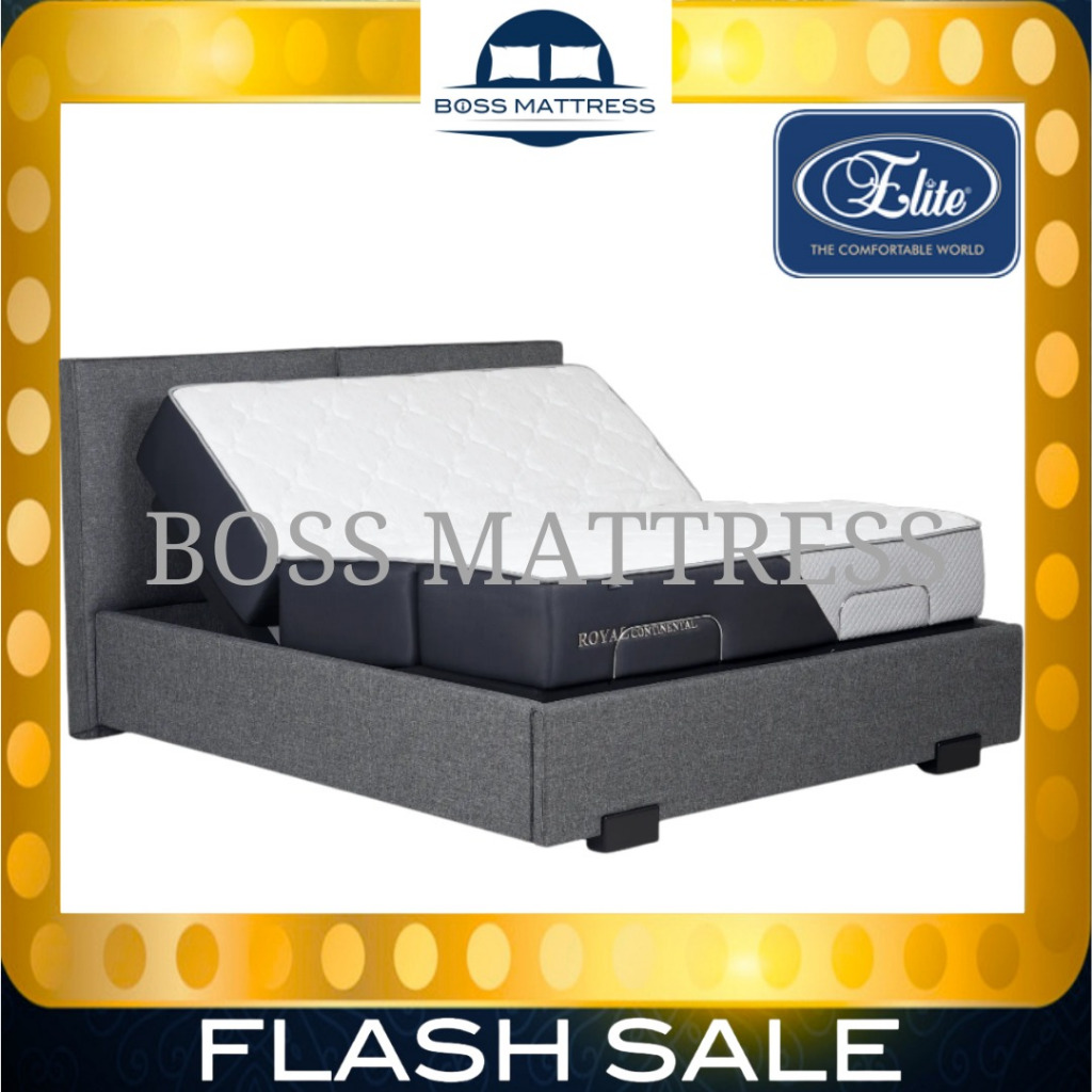 ELITE SpringBed ADJUSTABLE ROYAL CONTINENTAL Pocket NATURAL LATEX ( Full SET ) 160x200 180x200 200x2