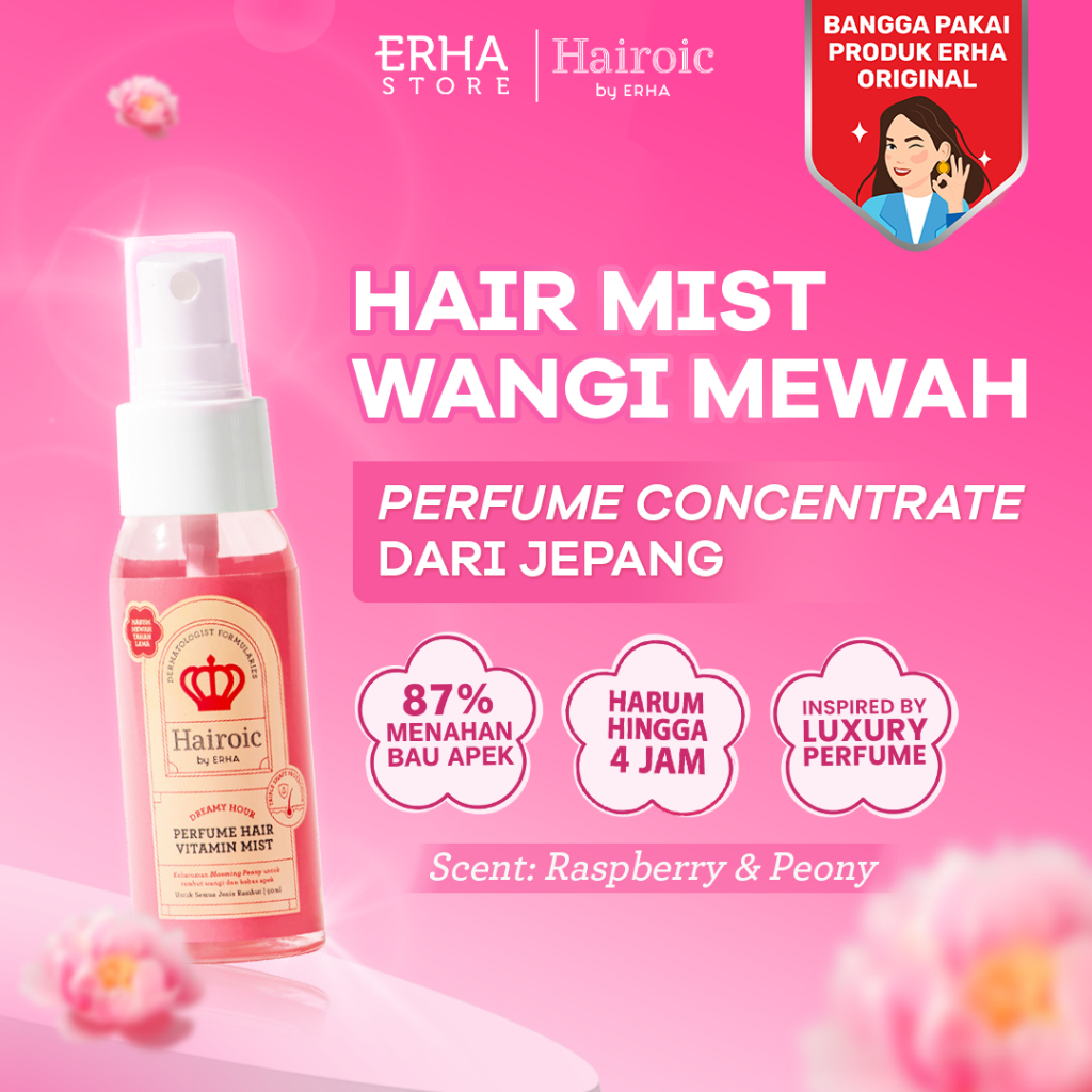 Hairoic Dreamy Hour Perfume Hair Vitamin Mist 50ml - Parfum Vitamin Rambut