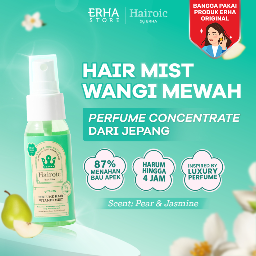Hairoic Euphoria Hair Perfume Hair Vitamin Mist 50ml - Parfum Vitamin Rambut