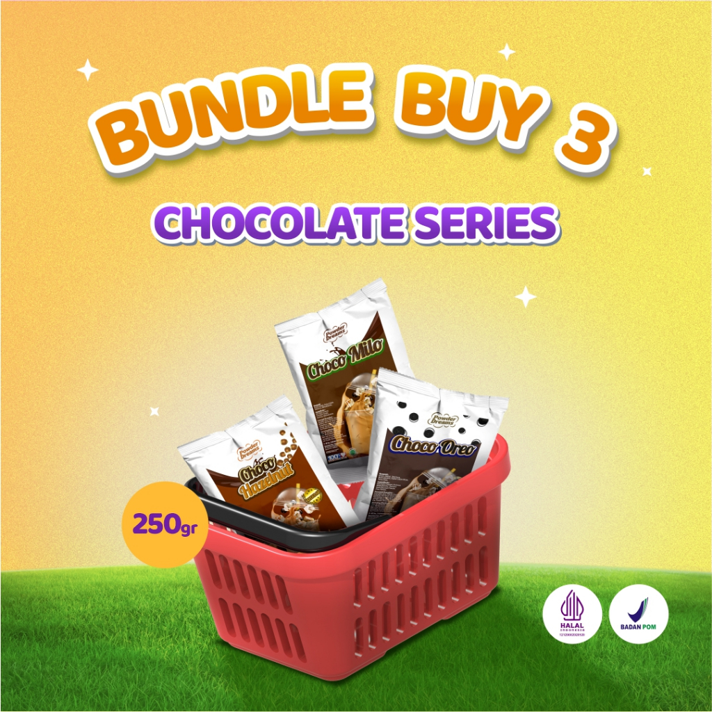 

Powder Dreams - Paket Bubuk Minuman Chocolate Buy 3 pcs Lebih Hemat 250 gr + BONUS RESEP