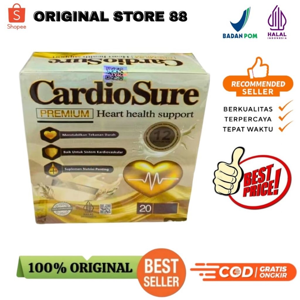 

CARDIOSURE Susu Kesahatan 100% Asli Untuk Hipertensi Stroke dan Kolesteroll