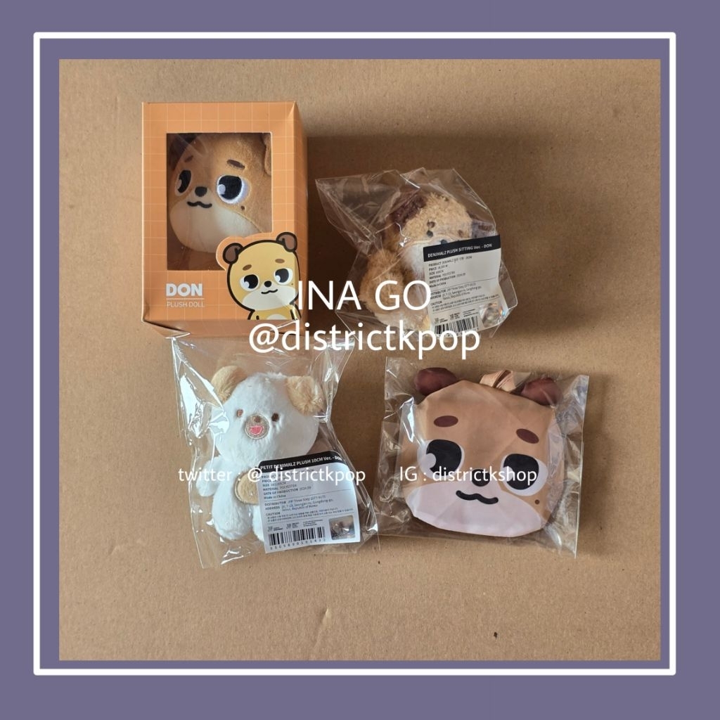 [READY STOCK] DAY6 DENIMALZ PLUSH DOLL PETIT SITTING DOLL REUSABLE BAG