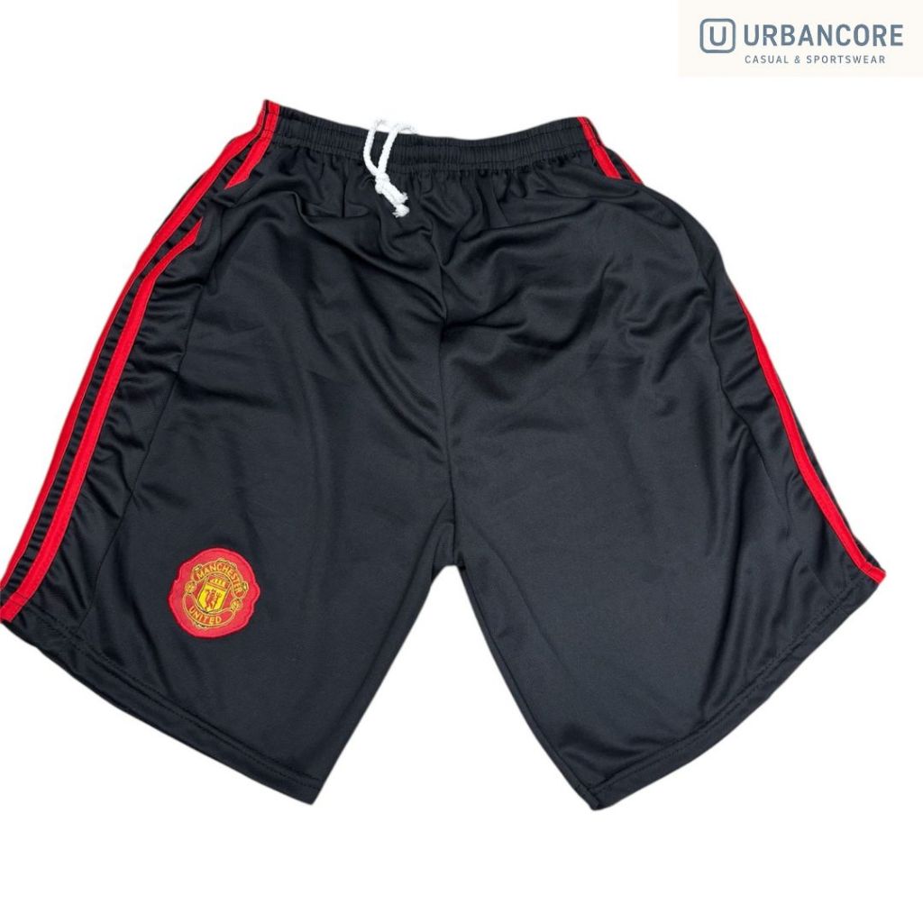 Celana Pendek Pria Dewasa / Celana Kolor Bola MU / Bawahan Olahraga Bahan Dryfit