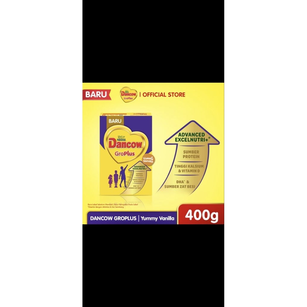 

DANCOW GROPLUS 400GR YUMMY VANILA