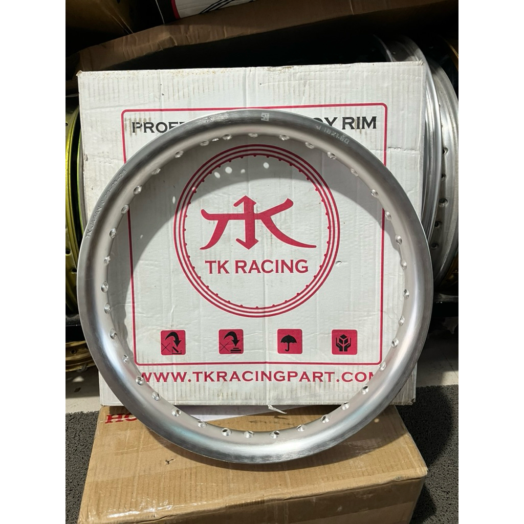 Velg pelek original asli TK Japan Ring 16 uk 160 hole 36 Model U warna silver