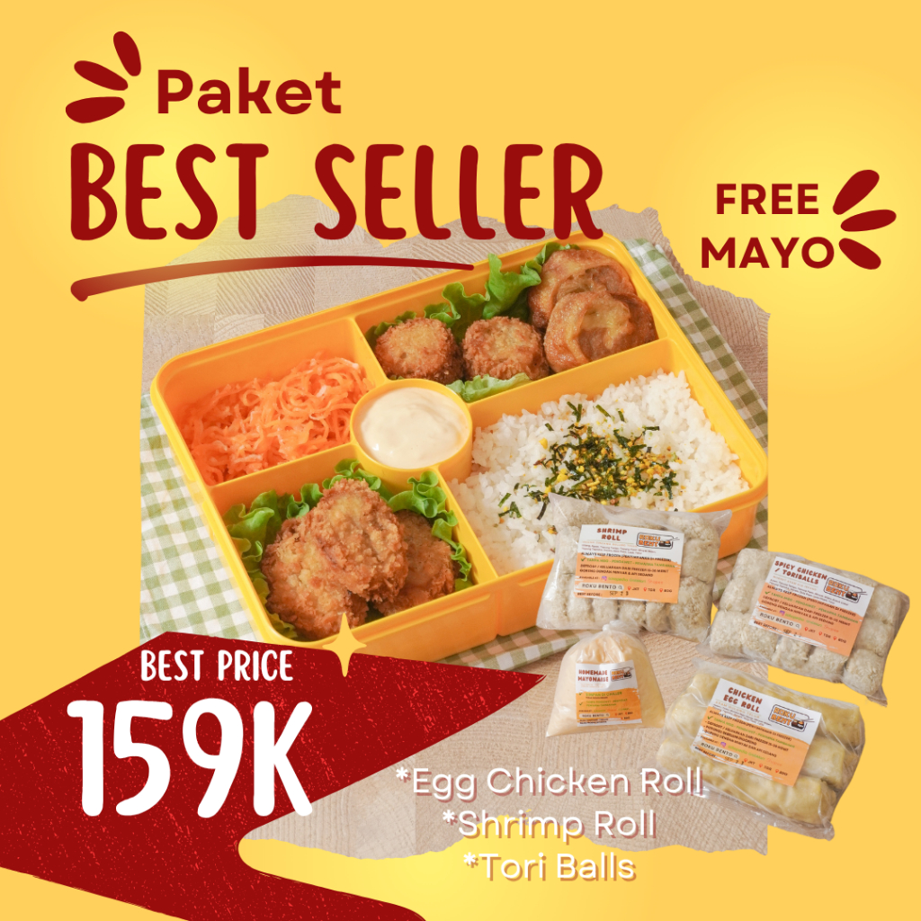 

Paket Hemat Best Seller Roku Bento BSD Frozen Nugget Homemade Siap Goreng - Frozen Food Tangerang
