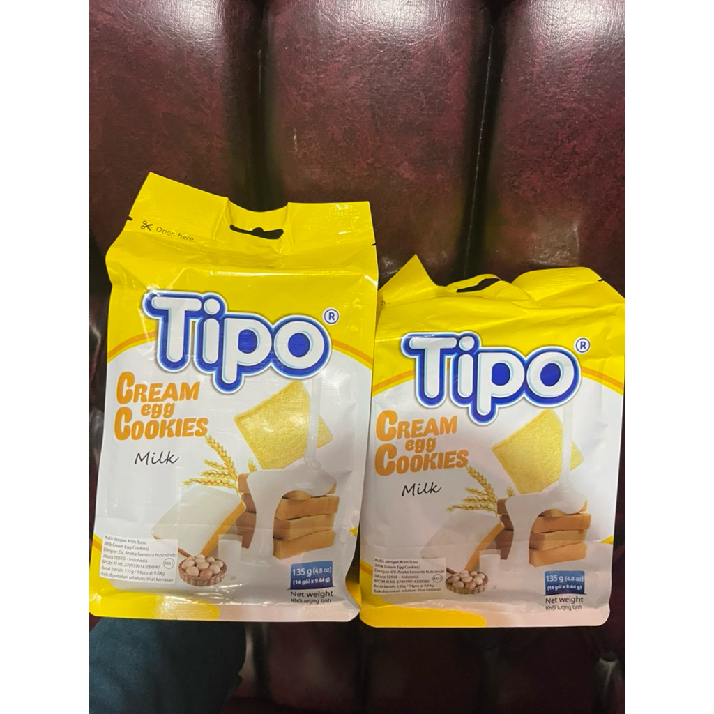 

1 Paket TIPO Cream Egg Cookies Milk