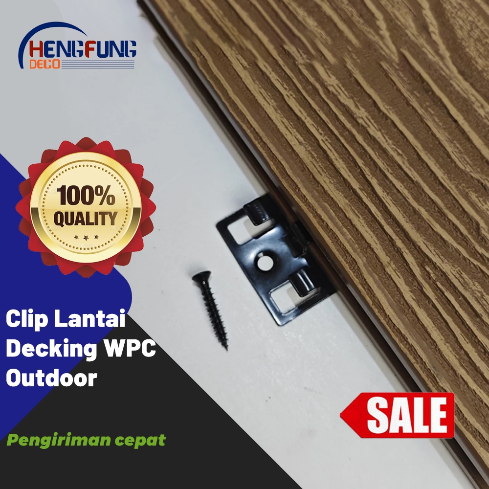 Joint Stainless Clip Lantai Decking WPC Outdoor  /Aksesori Lantai Decking kayu plastik luar ruangan