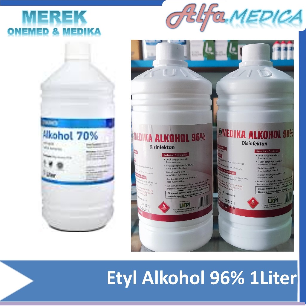 Alkohol 95% 1 liter Onemed / alkohol 96% Medika 1liter