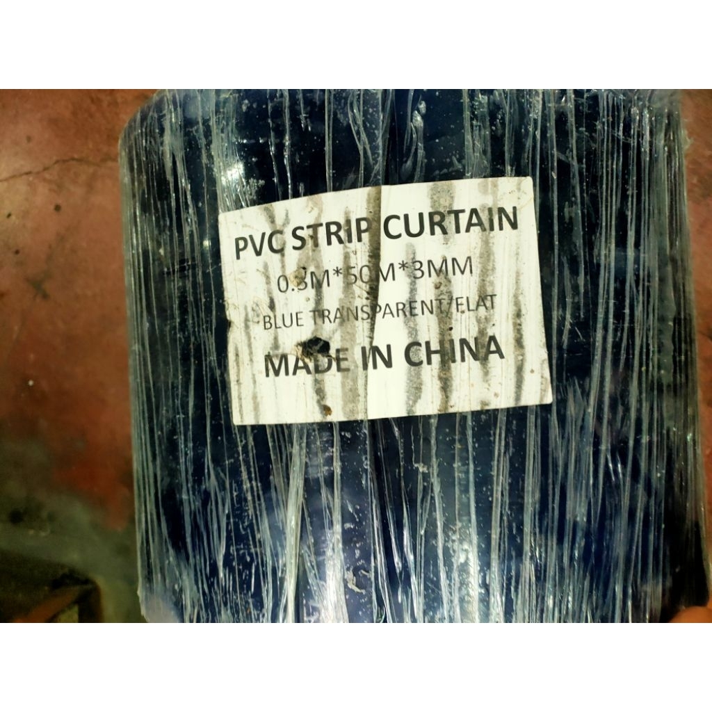 tirai PVC curtain 3mm x 20cm x 50meter plastik PVC curtain