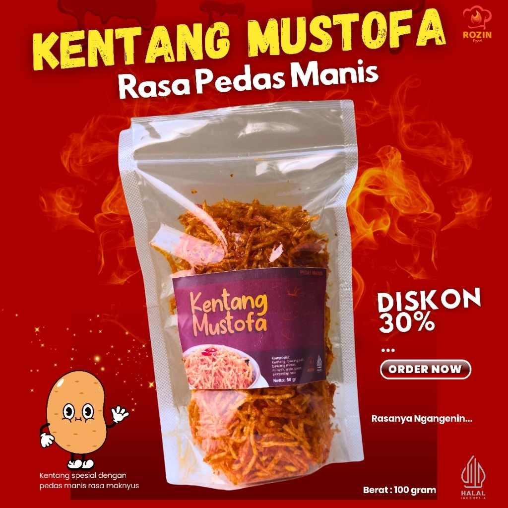 

Forcysn Kentang Mustofa, Kentang Pedas Manis, Kentang Asin Sedap, Kentang Mustofa Halal