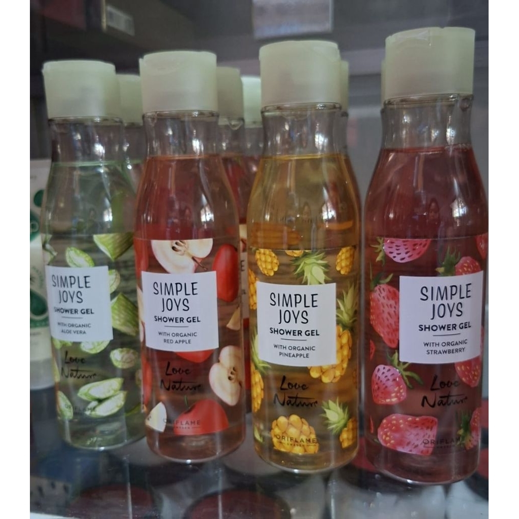 SIMPLE JOYS SHOWER GEL WITH ALOE VERA / SHOWER GEL ORGANIC PINEAPLE/ SHOWER GEL ORGANIC RED APPLE/sh