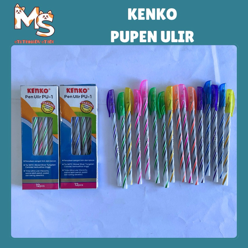 

[1 PAK] PULPEN ULIR / PULPEN LILIN KENKO PU-1 KUALITAS BAGUS Isi 12 PCS