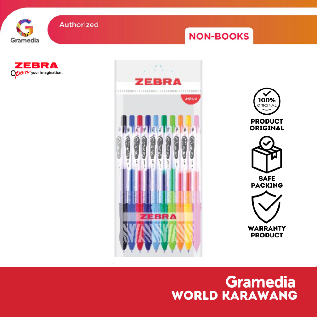 

ZEBRA KOKORO GEL 0.5 MIX SET 10 PCS - Gramedia Karawang