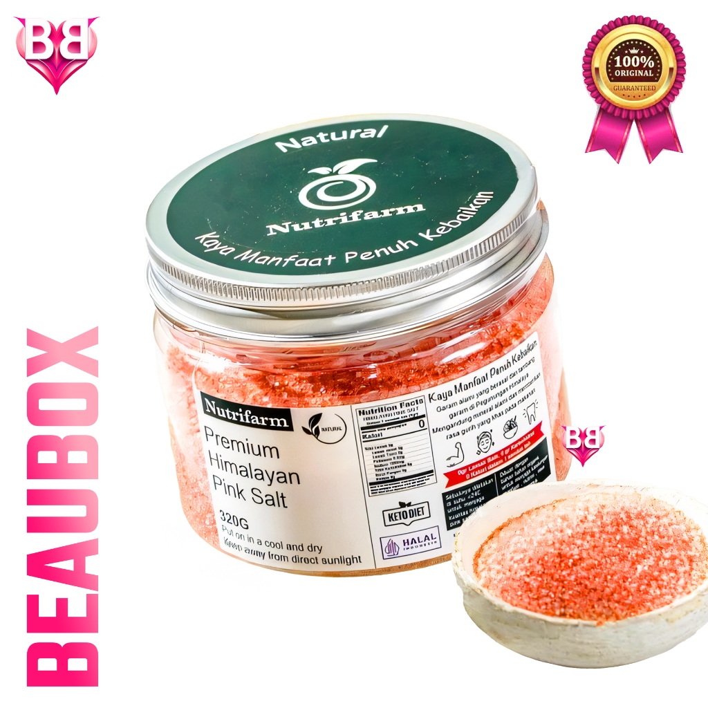

Nutrifarm Himalayan Salt Organik Superfood PREMIUM / ORIGINAL BPOM - Natural Pack