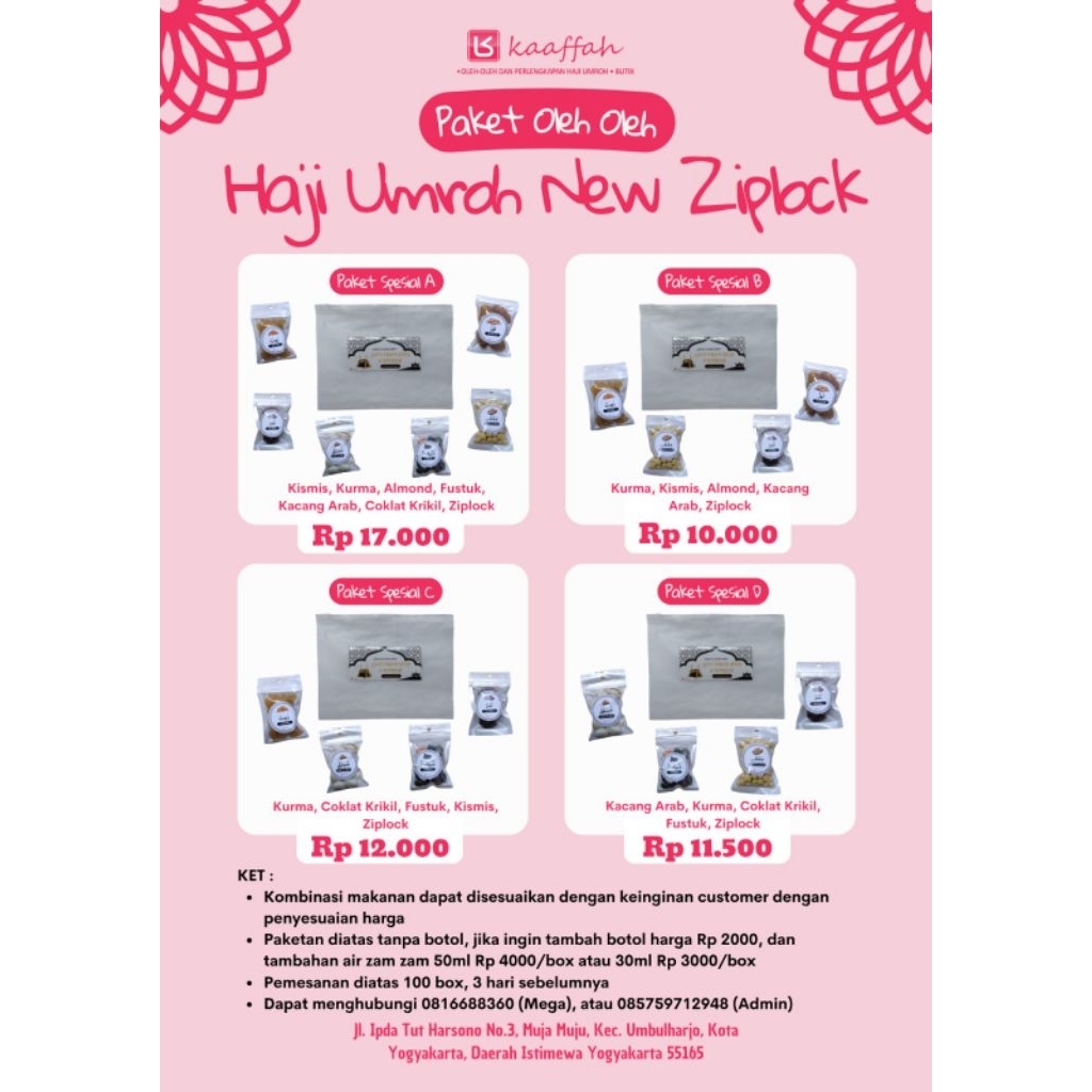 

Paket Oleh-Oleh Haji & Umroh New Ziplock