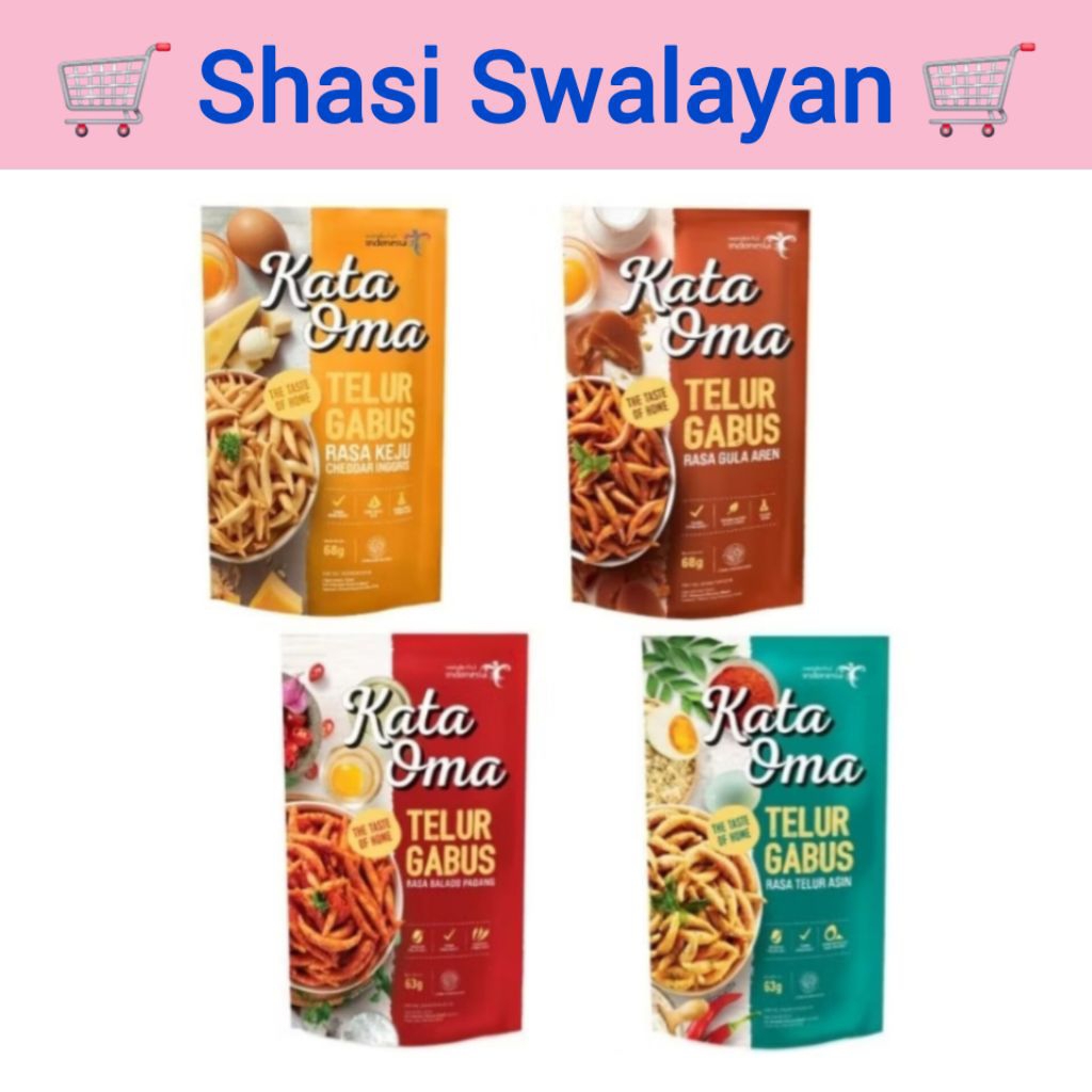 

Kata Oma Telur Gabus 50 gram - Keju/ Gula Aren/ Balado/ Telur Asin