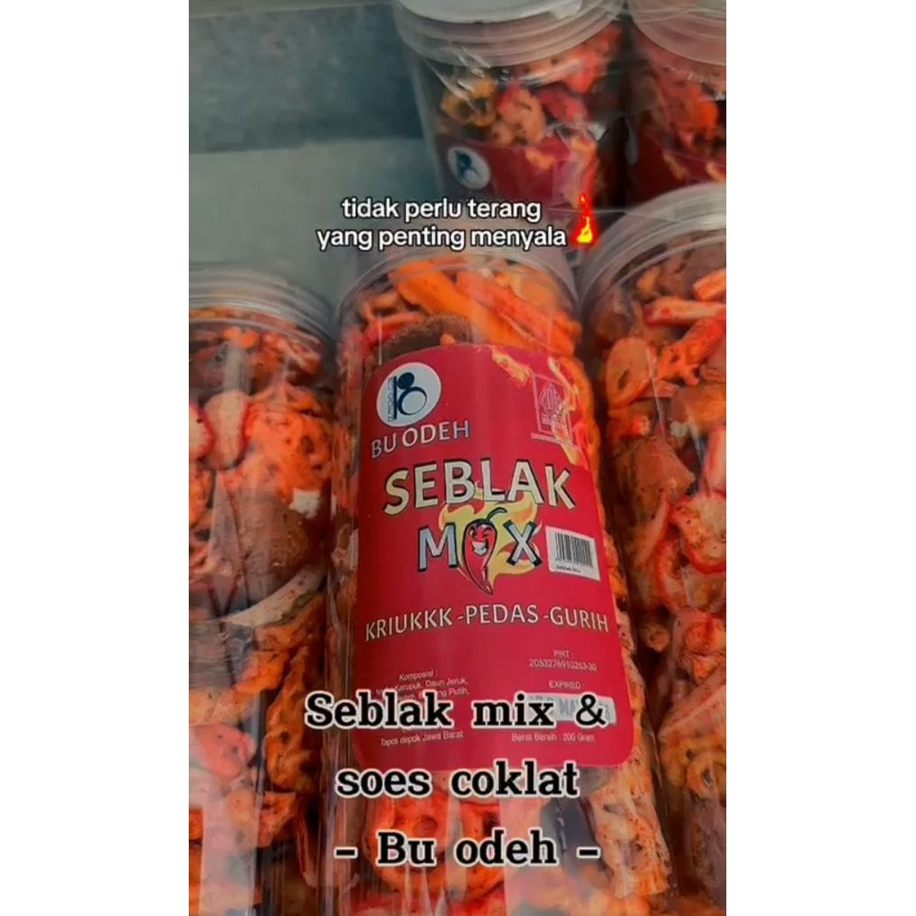 

seblak mix kriuk pedas gurih