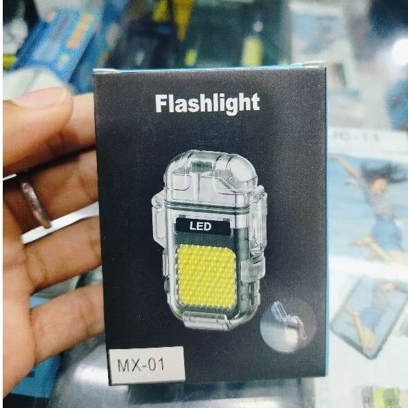 Korek Api Plasma Senter COB multifungsi Korek Api Elektrik Multifungsi