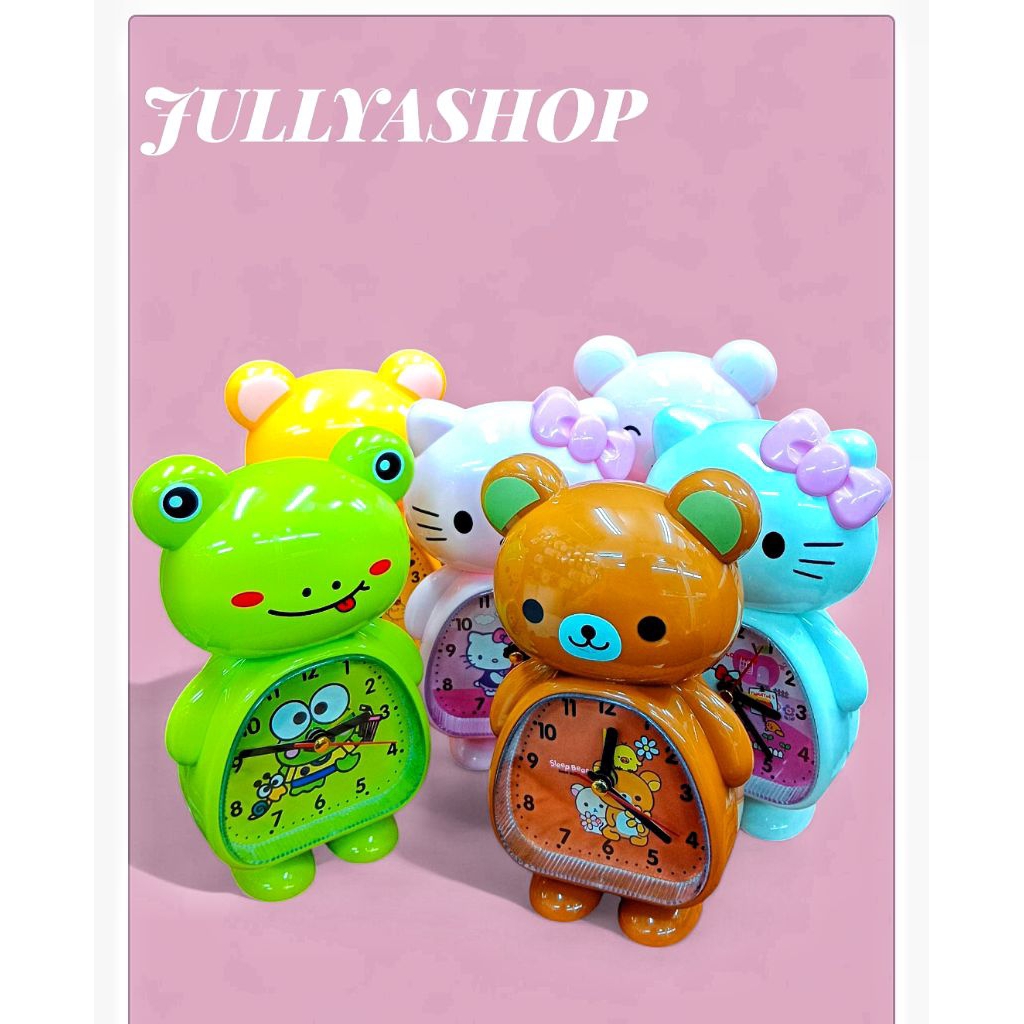 jam weker / jam beker karakter anak unik lucu jam alarm bunyi beep jam anak jam meja dekorasi meja a