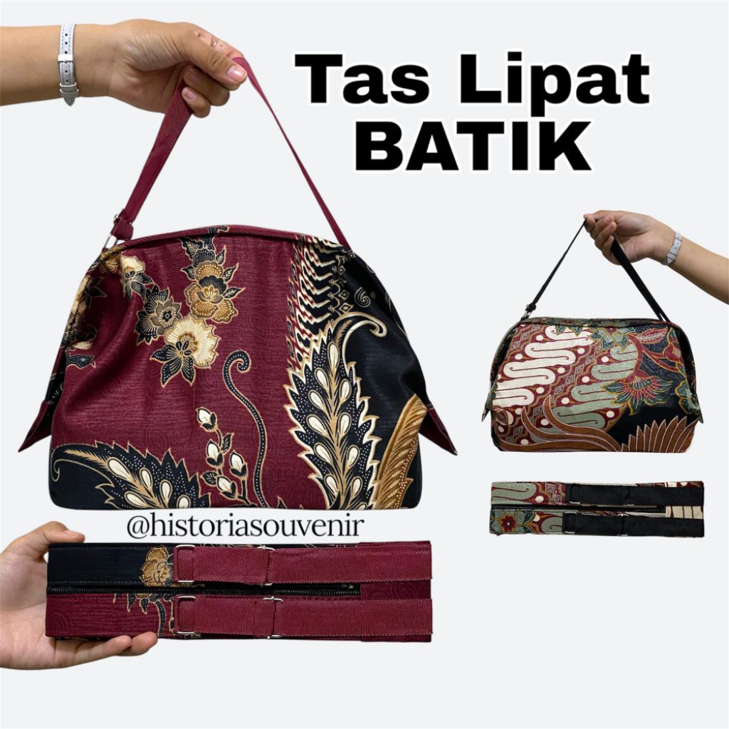 Tas Lipat Batik Tenteng Kantong Belanja Jinjing Hand Bag Kain Parasut Souvenir Cendramata Ultah Wedd