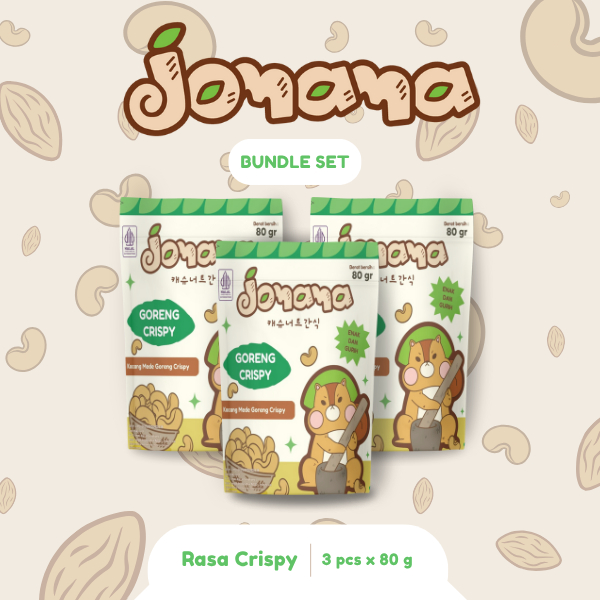

Jomama - BUNDLE 3pcs Kacang Mede Goreng Crispy 80gr Snack Cemilan Jajanan