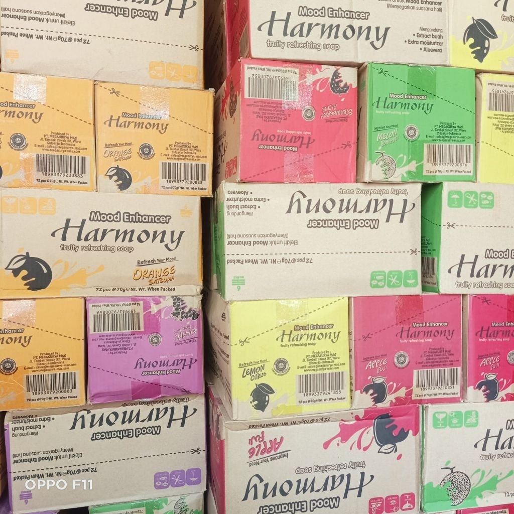 Harmony sabun mandi batang 1dus isi(72pcs)