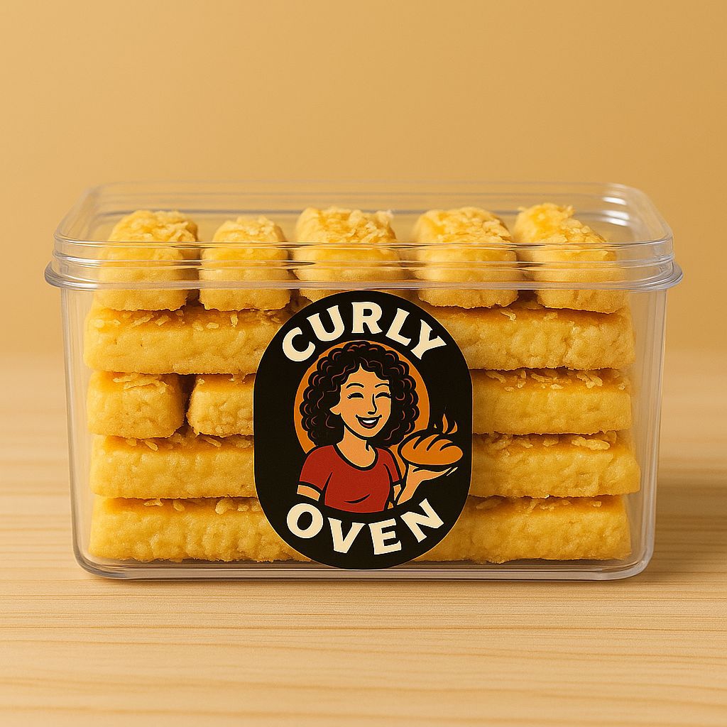 

Curly Oven KAASSTENGELS PREMIUM – Kue Keju | 250G