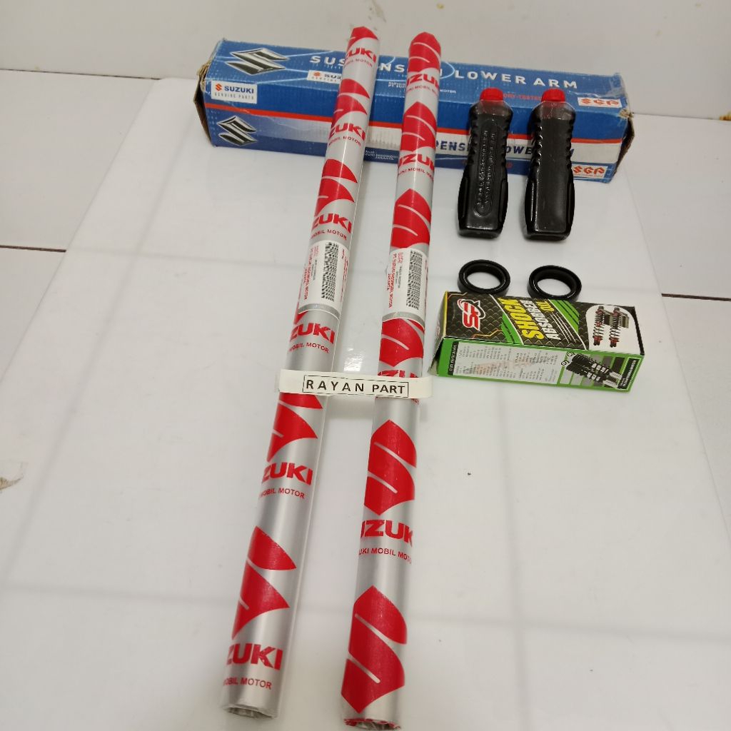 AS SHOCK DEPAN + SIL + OLI THUNDER 125 THUNDER 125 SEPASANG ORI_SUZUKI