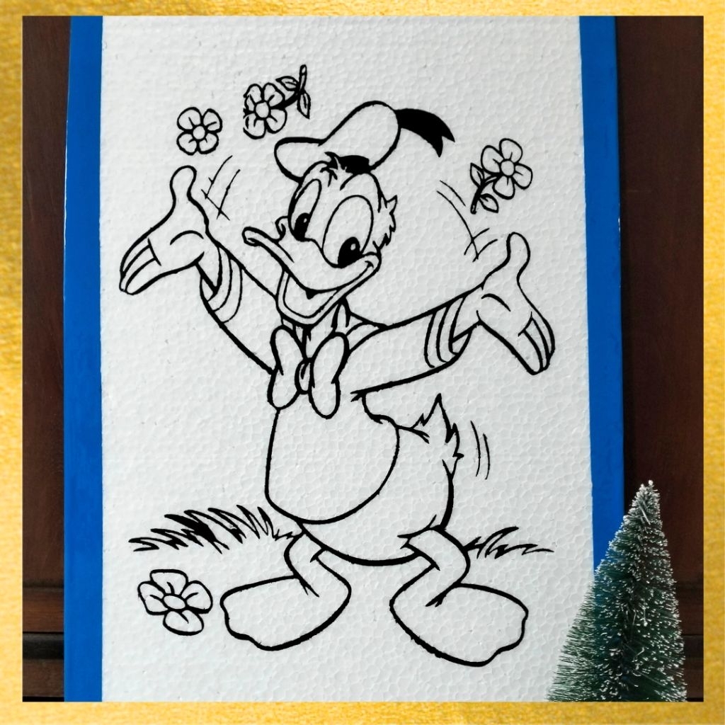 

Styrofoam Lukis Karakter Katun Ukuran 33cm x 50cm Gambar Untuk Mewarnai