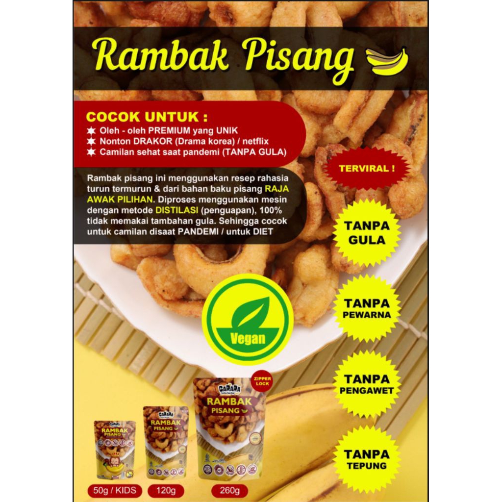 

Rambak pisang madu asli 100%