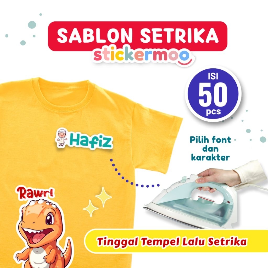 

STIKER SABLON DTF BAJU NAMA ANAK CUSTOM